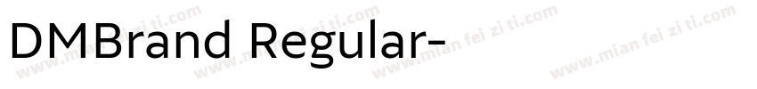 DMBrand Regular字体转换